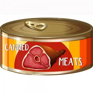 Printing and lacquered tinplate sheet for meat